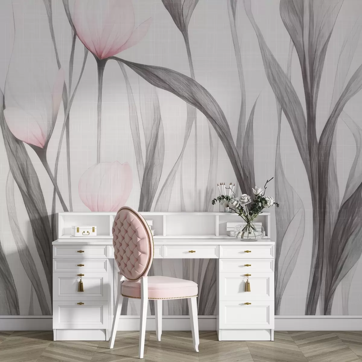 wall murals Крхки провидни тулипани w04831v1