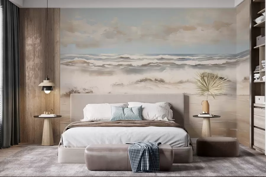 wall murals Пастелни морски пејзаж w04836