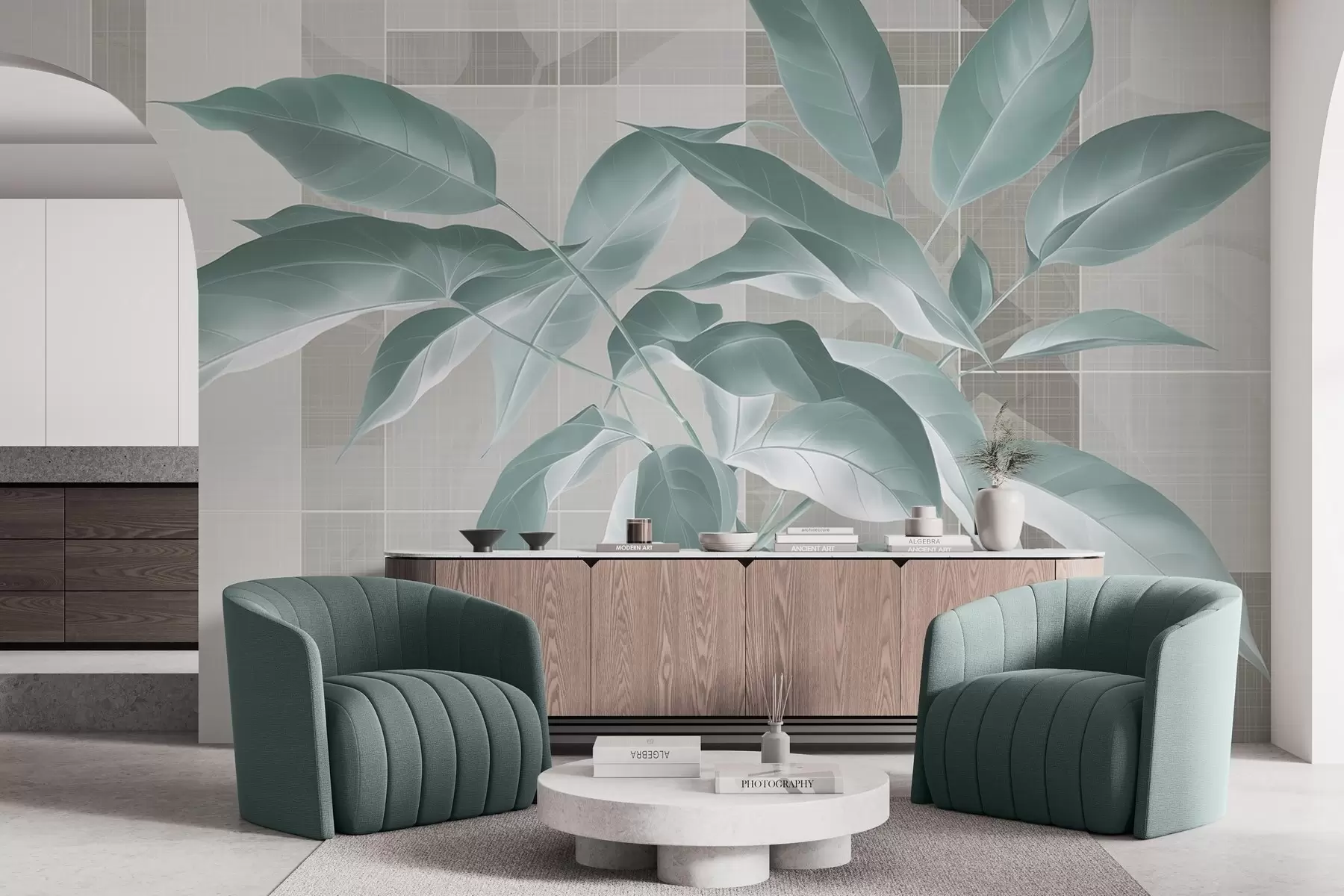 wall murals Грациозна грана дрвета w04840v3