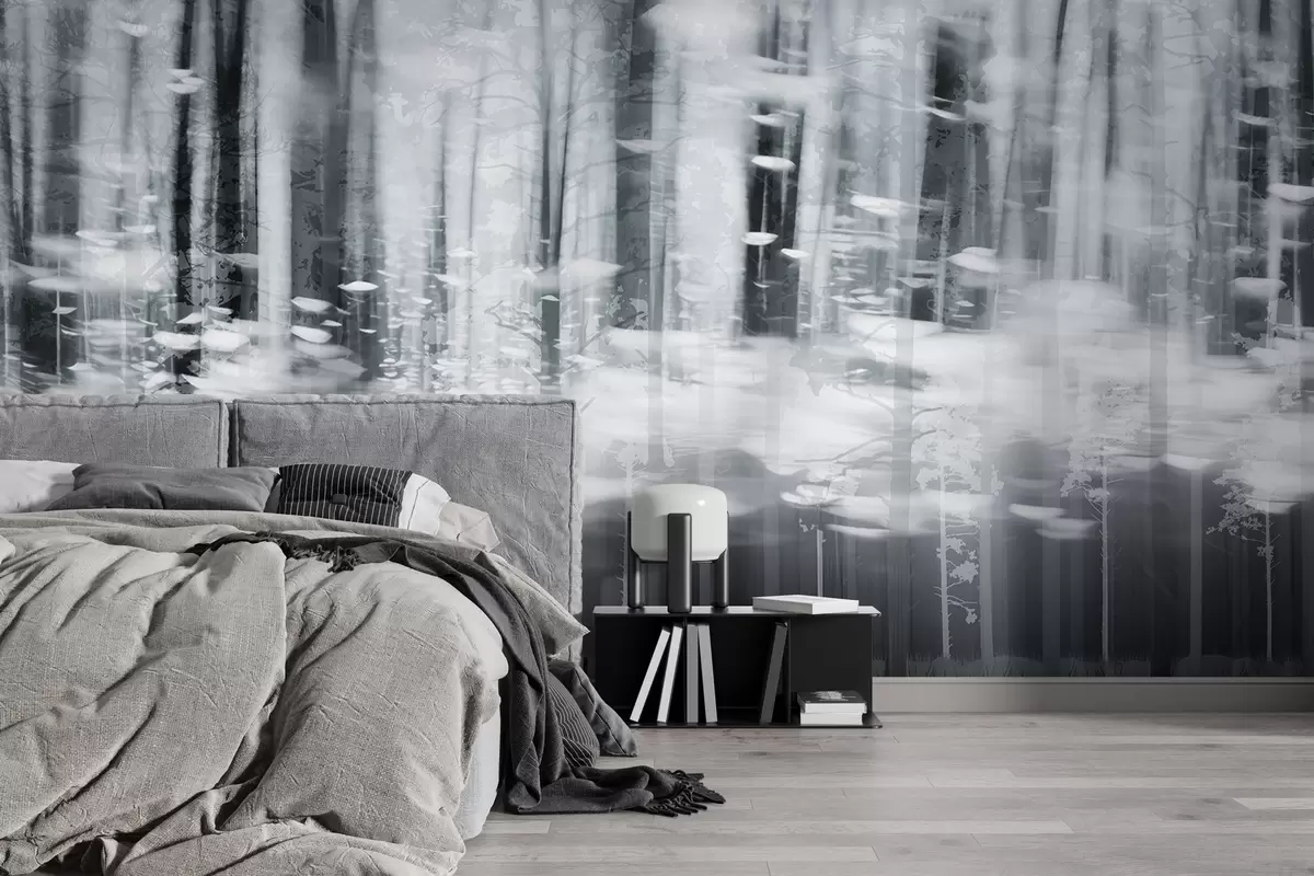 Тапете на зиду Стилизована стабла дрвећа у пастелним бојама w04844v2у Црној Гори – Uwalls wall murals Стилизована стабла дрвећа у пастелним бојама w04844v2