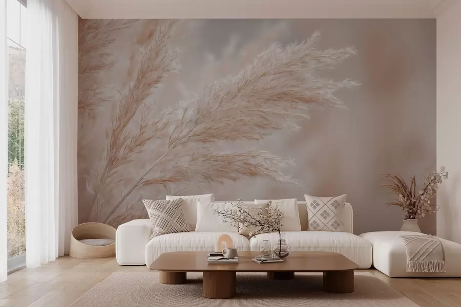 wall murals стилизоване велике трске w04814