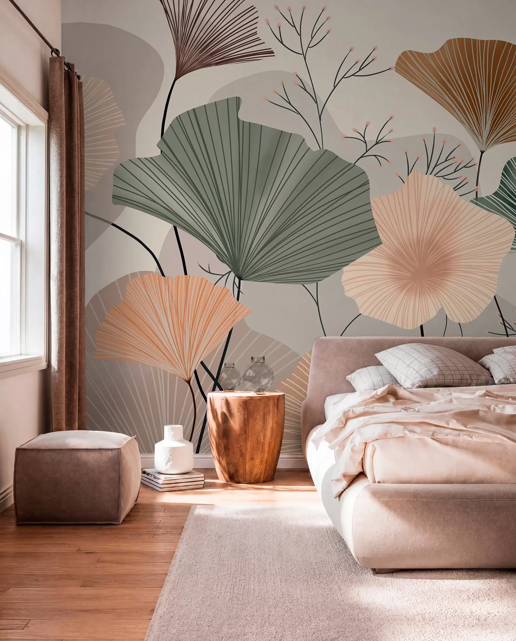 wall murals Lepeze breskve i žalfije w04815