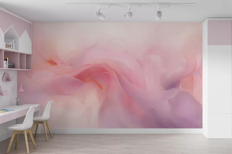 wall murals Сањива апстрактна ружичаста и љубичаста композиција w09523