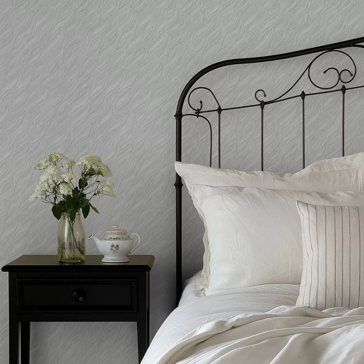 Позадина Текстурирани таласи четкице, светло нијанса менте a00688v2