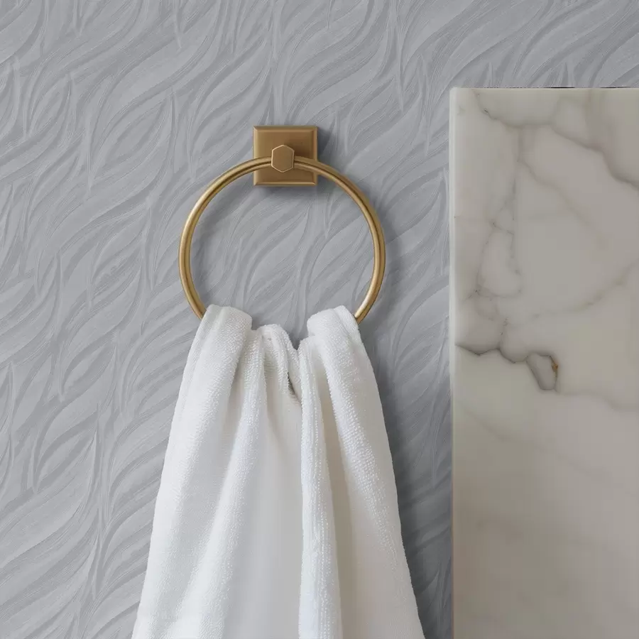 wall murals Текстурирани таласи четкице, хладно плаво-сива a00688v3