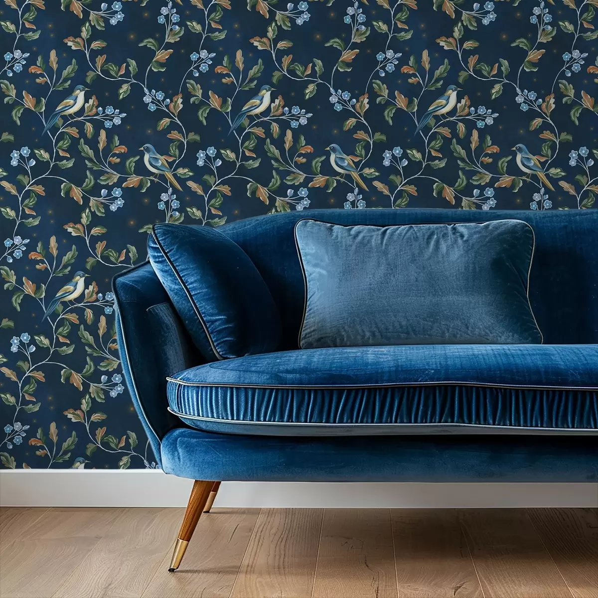 wall murals Сисе на гранама, ноћно плава позадина са варницама a00858