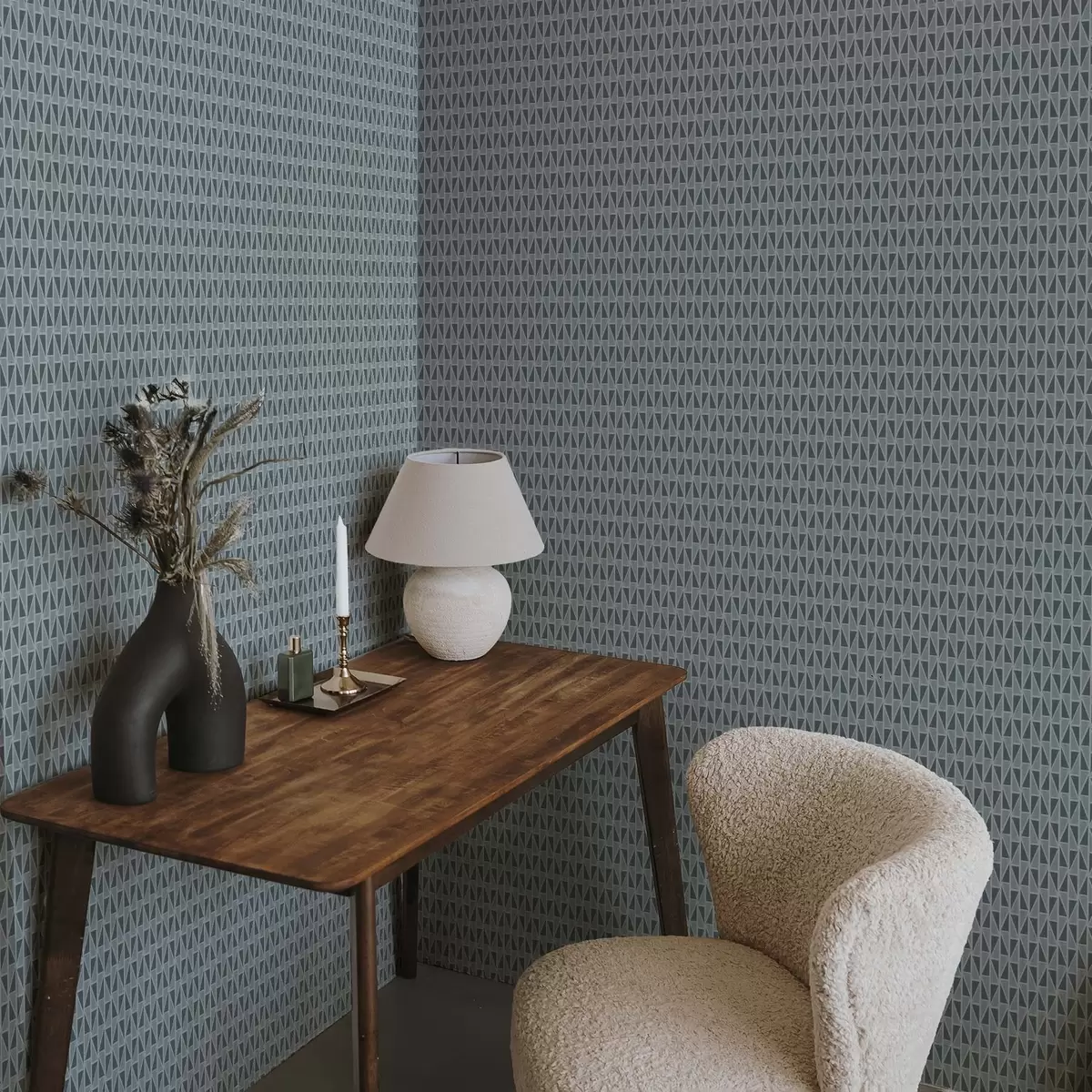 wall murals Решетка од тиркизног стакленог панела са дијагоналним заградама a00902