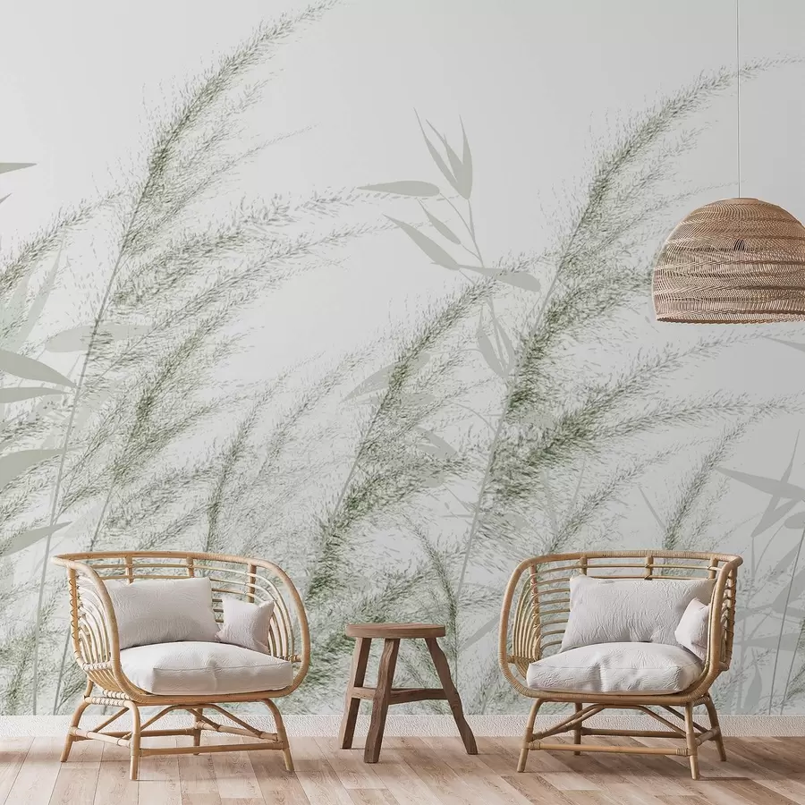 wall murals Пампас и сува трава w04863v2