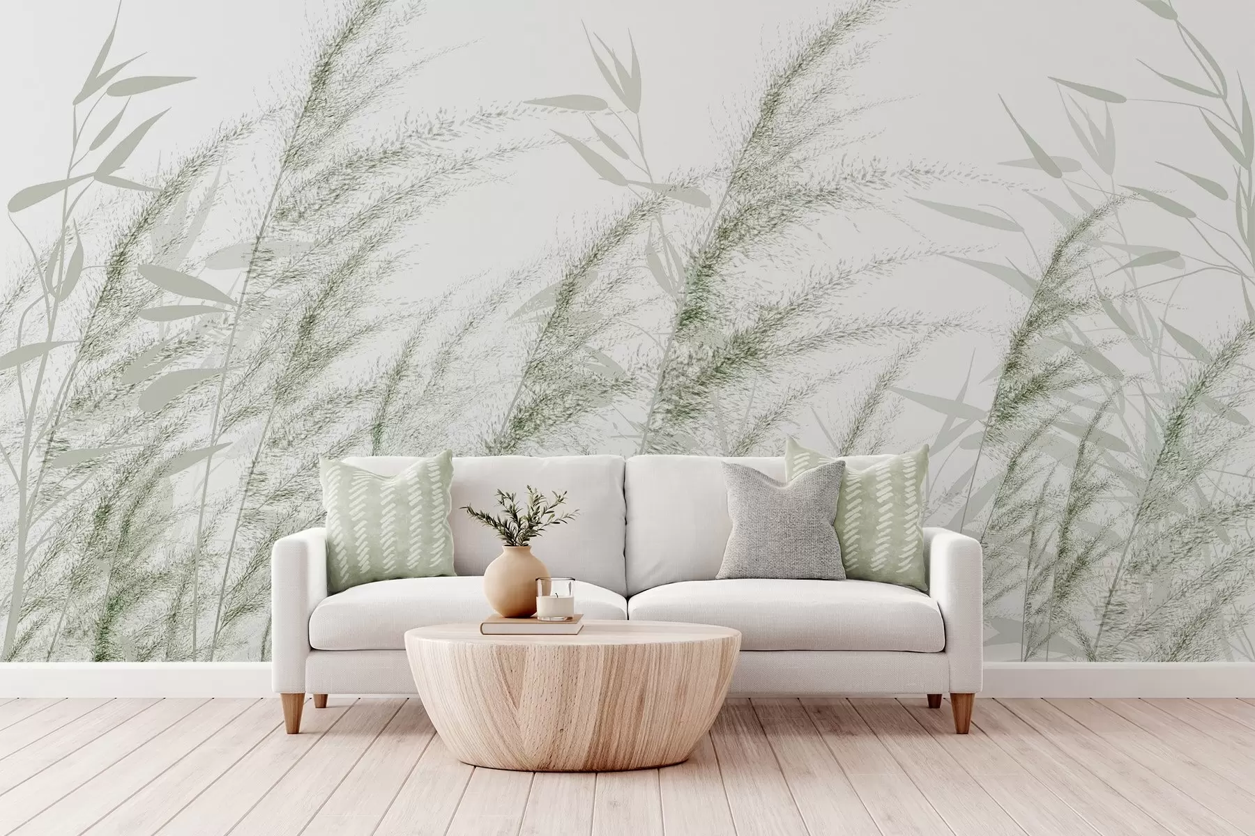 wall murals Пампас и сува трава w04863v2