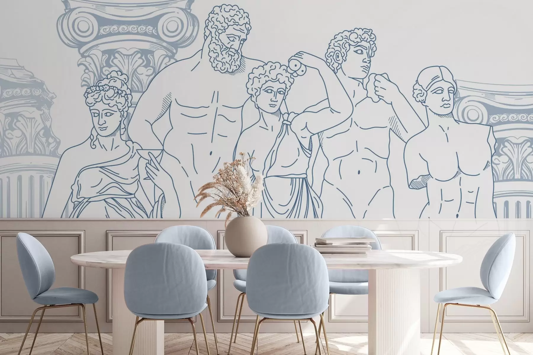 wall murals Древни људи и колоне w04865