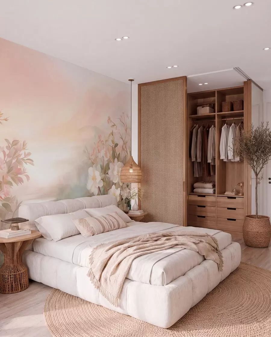 wall murals Reka među cvijećem w09537