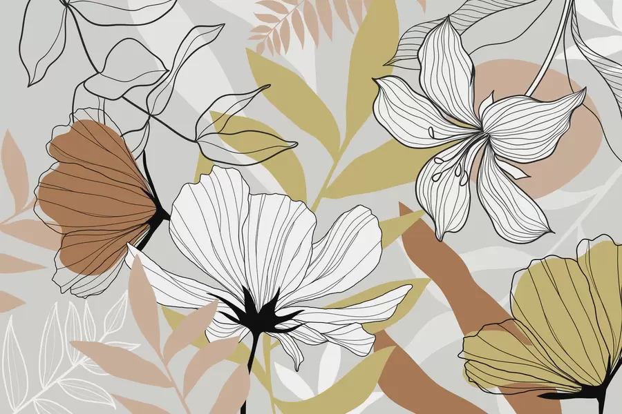 wall murals Апстрактне биљке и цвеће w04898