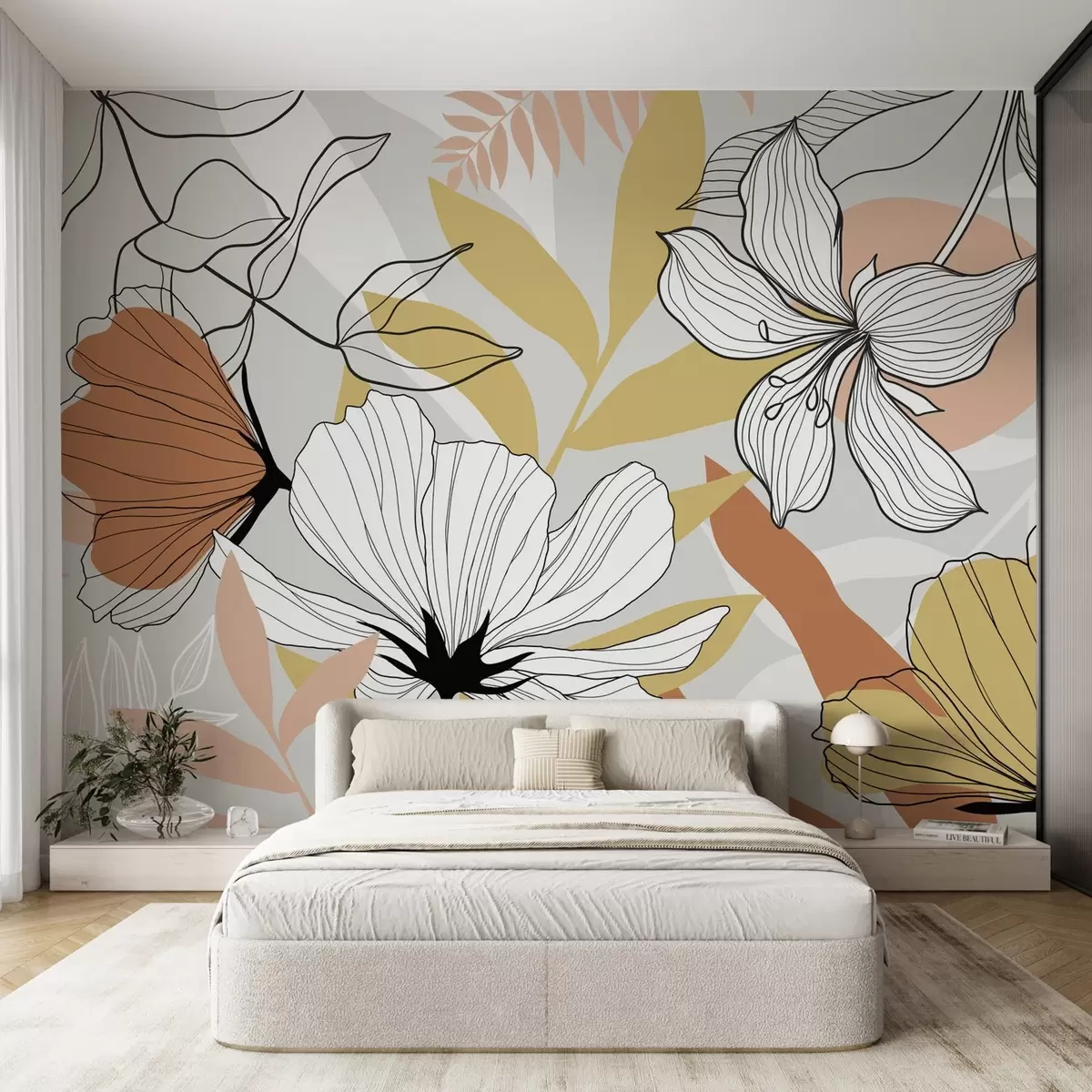 wall murals Апстрактне биљке и цвеће w04898