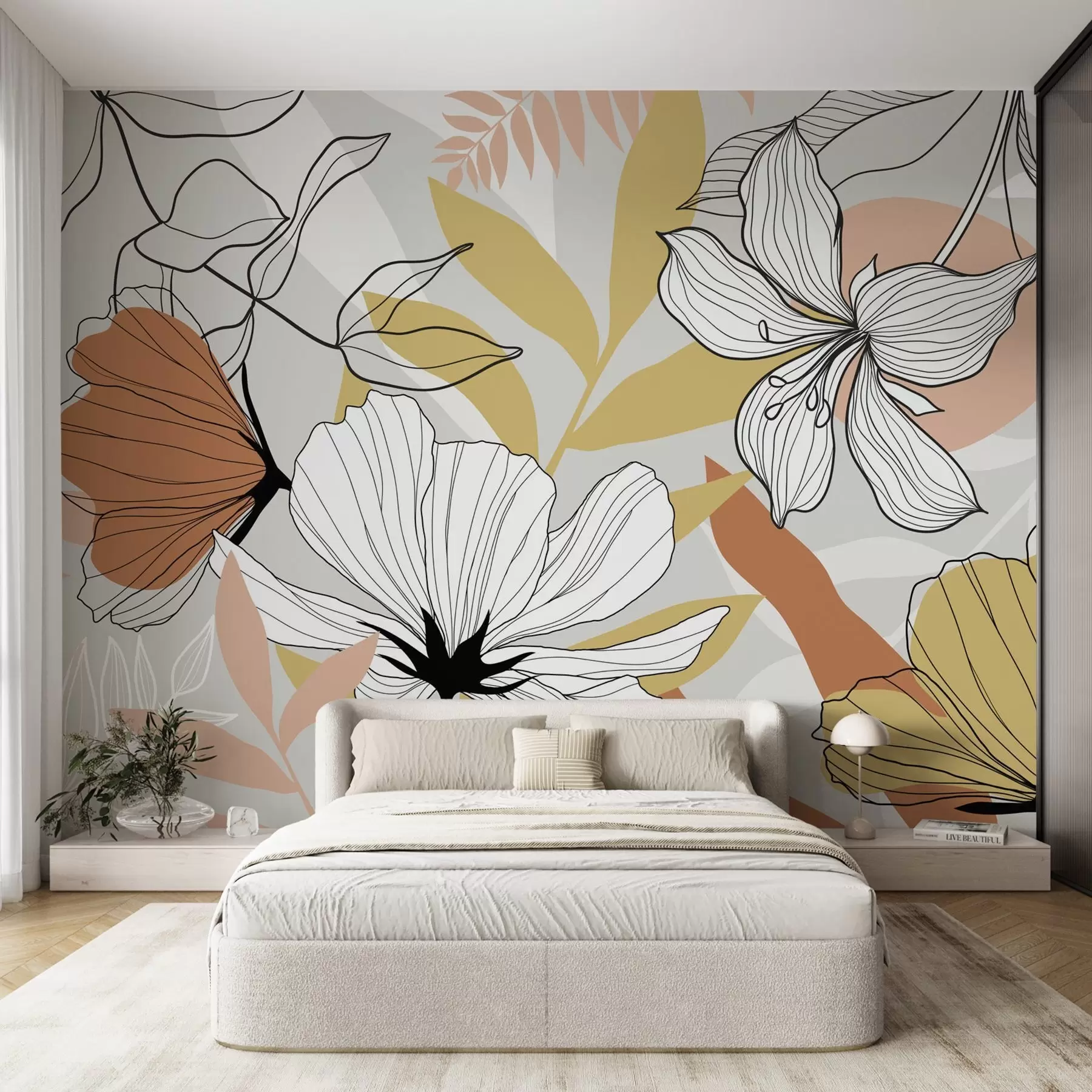 wall murals Апстрактне биљке и цвеће w04898