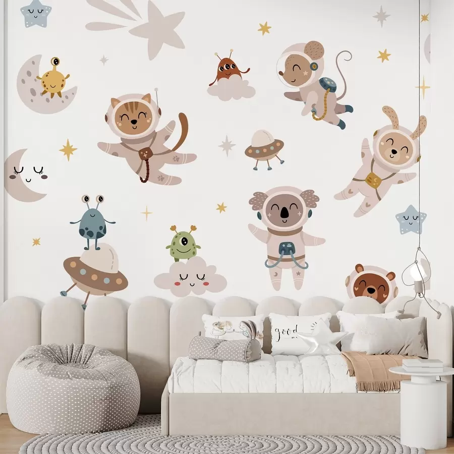 wall murals Бајковити ликови у свемиру w04904