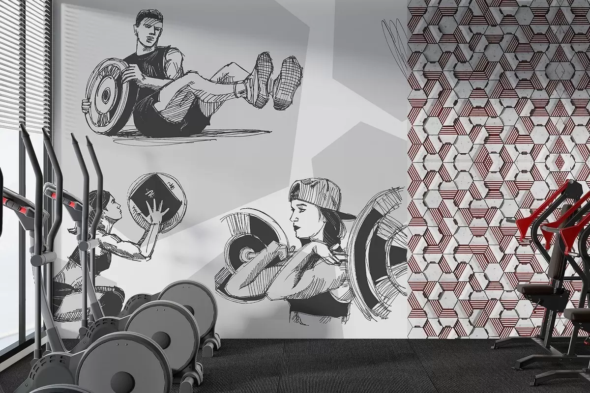 wall murals Спортисти w04909v2