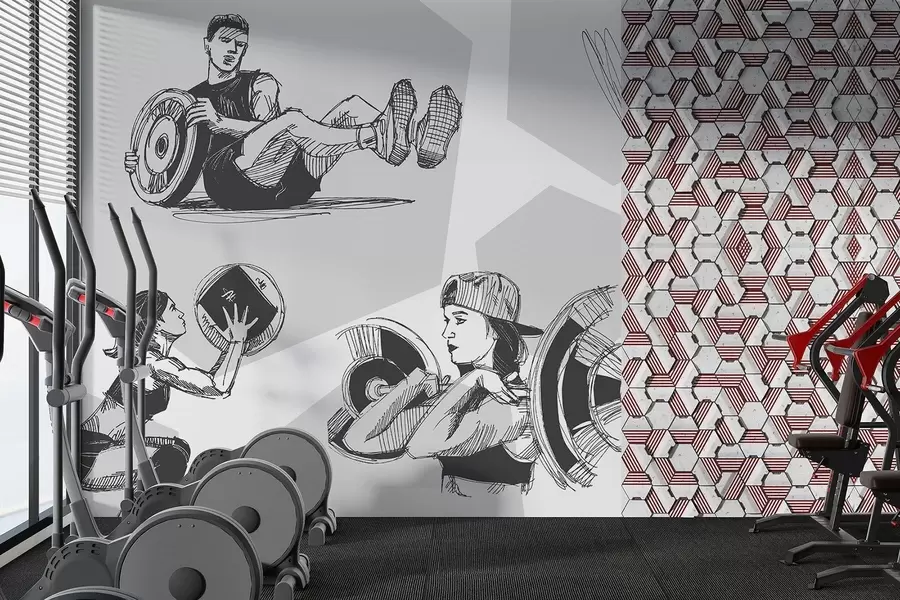 wall murals Спортисти w04909v2