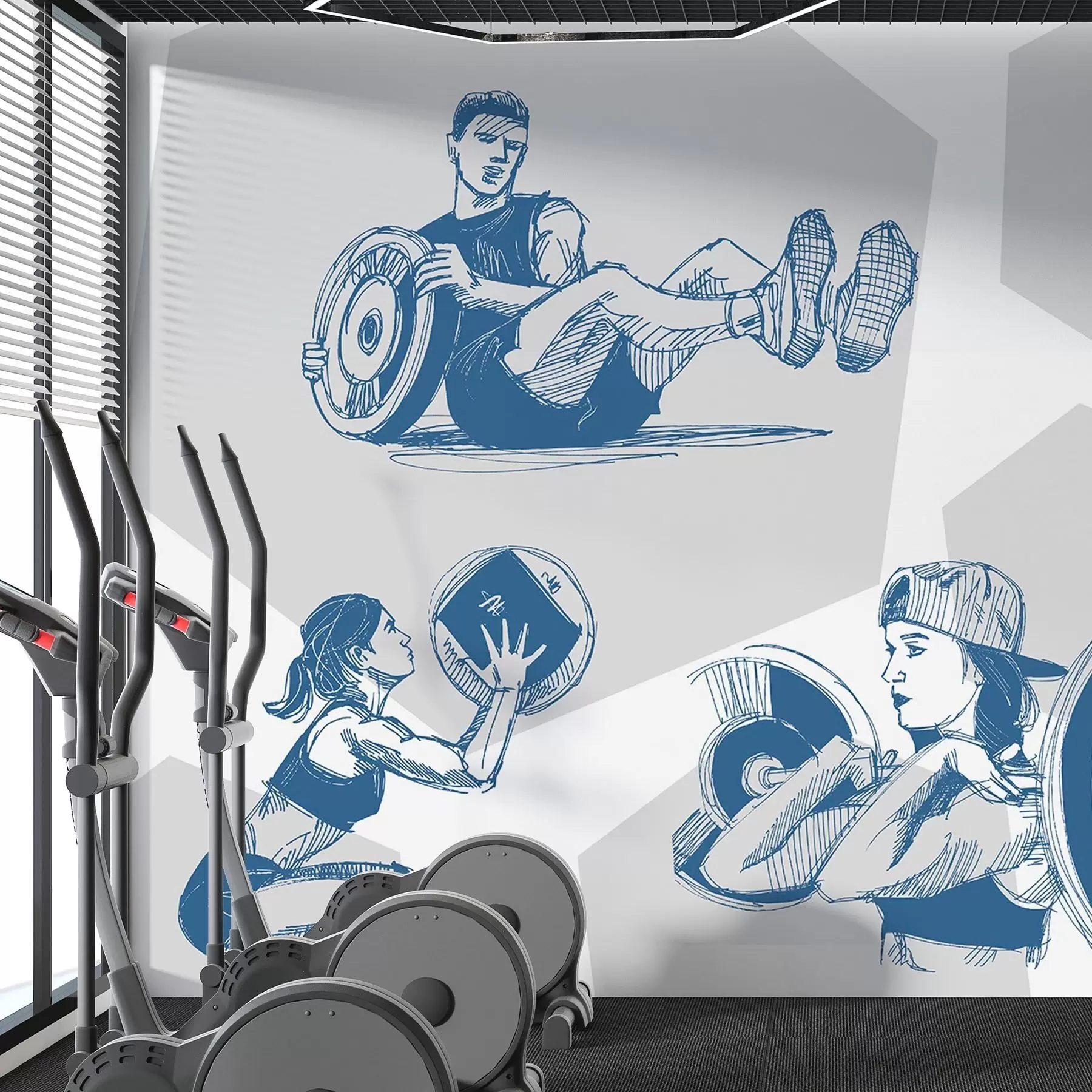 wall murals Спортисти w04909