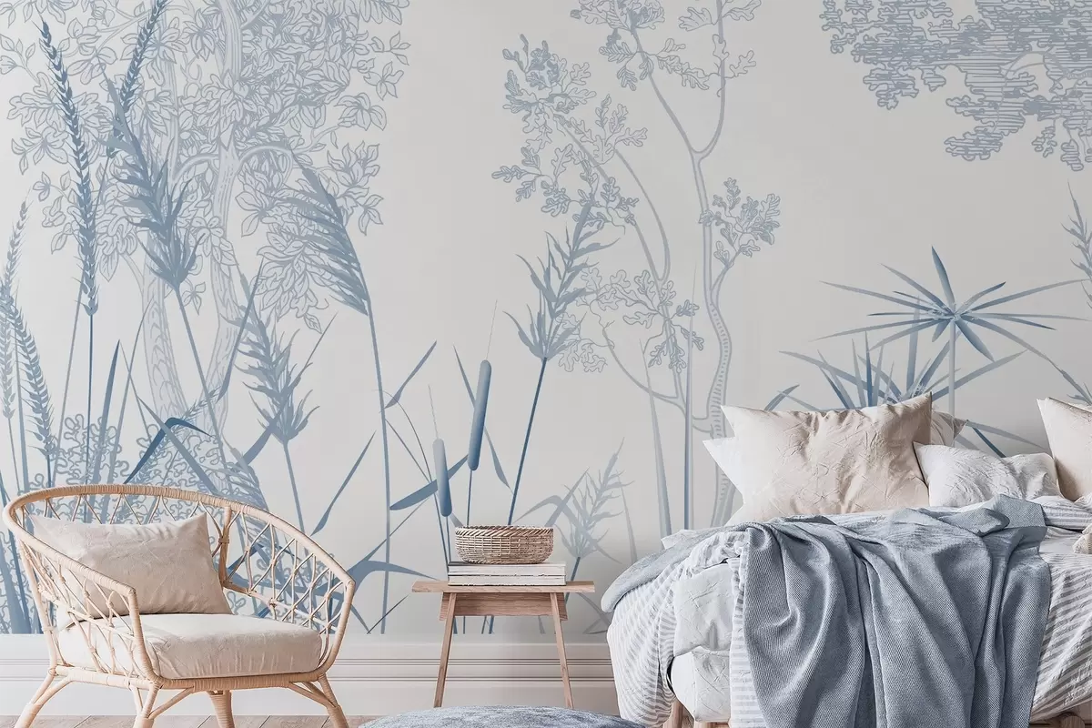 wall murals Дрвеће и трава w04910
