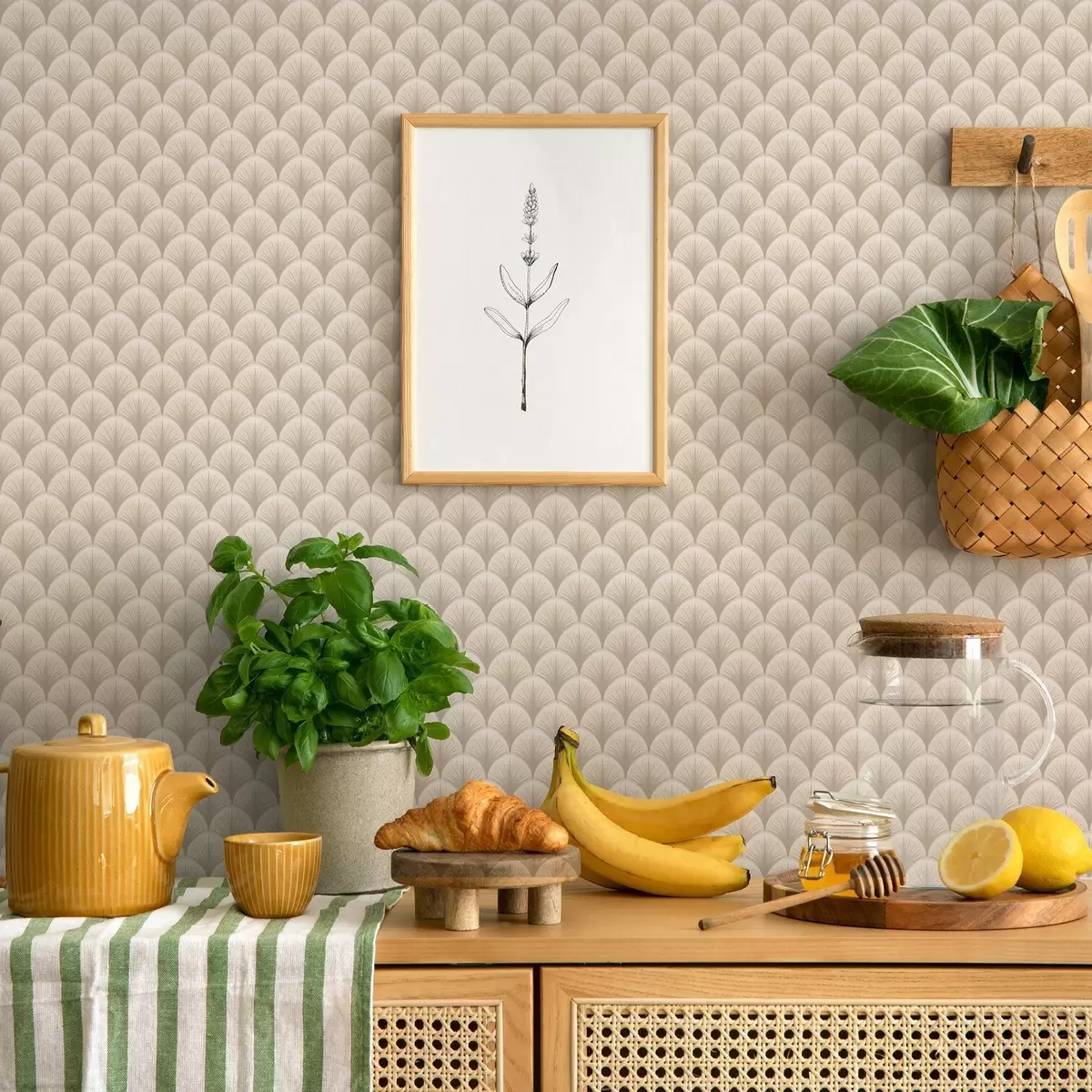 Позадина Беж лепезасти лукови са финим зрацима на светлој позадини a00978