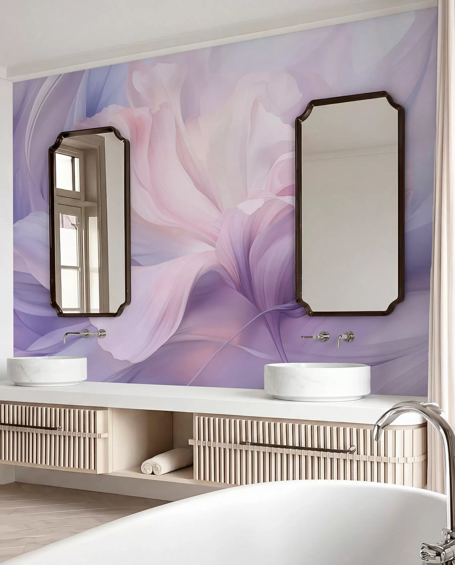 wall murals Rascvjetani lila tonovi w09517