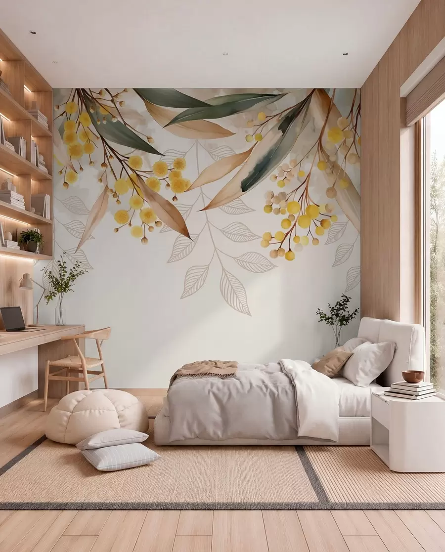 wall murals Mimoza koja pada odozgo w04880