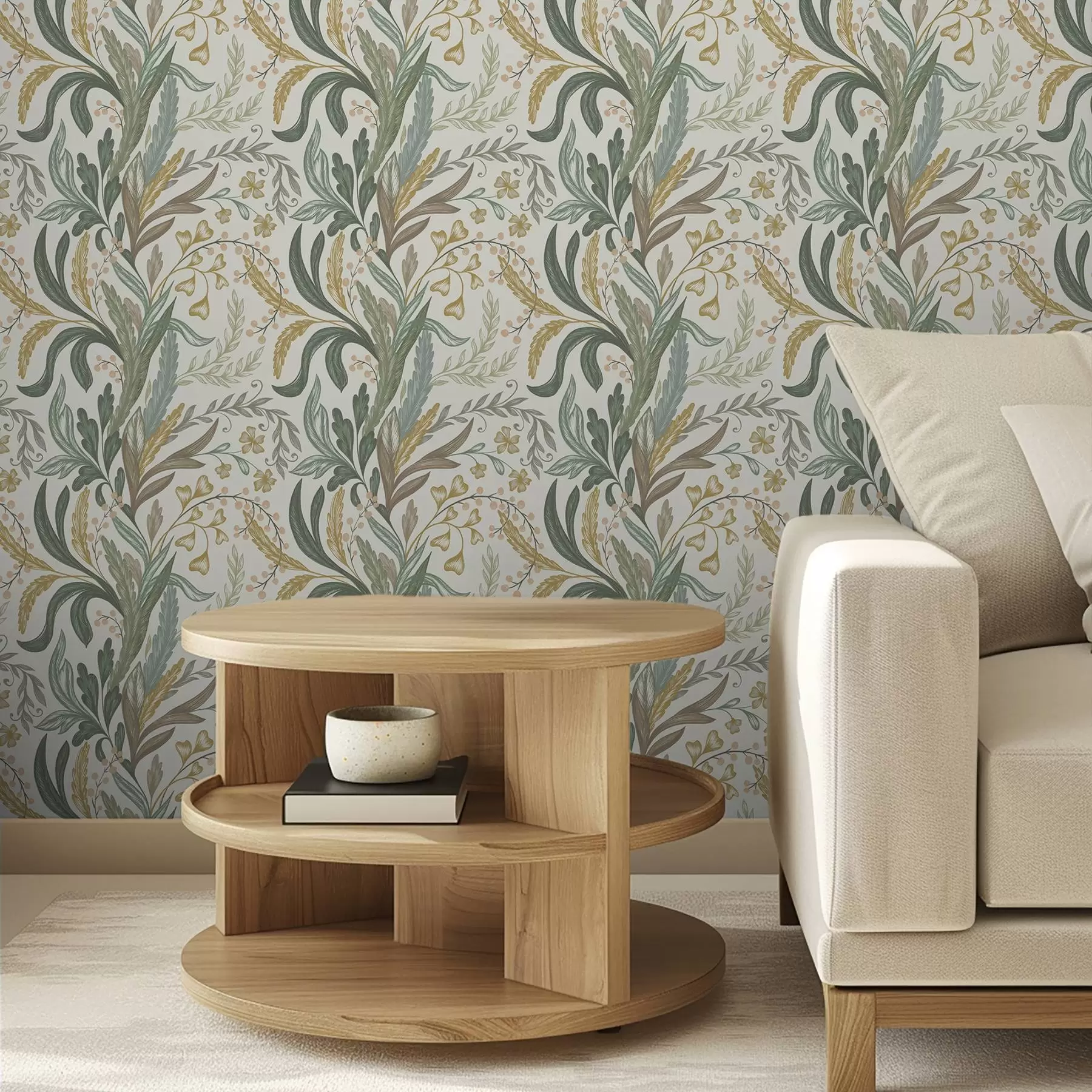 wall murals Топли цветни орнамент у природним земљаним тоновима a00939v1