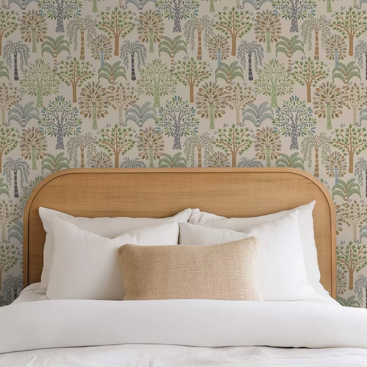 Позадина Декоративно дрвеће у мекој природној палети a00960