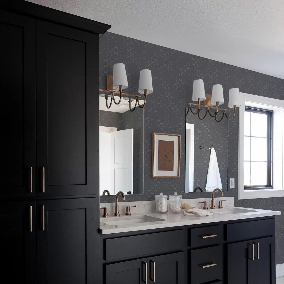 Позадина Тамни графитни саћасти узорак са дубином a01061v1