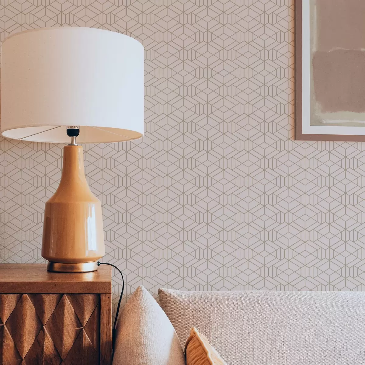 Позадина Топла беж позадина са финим графичким коцкицама a01067v3