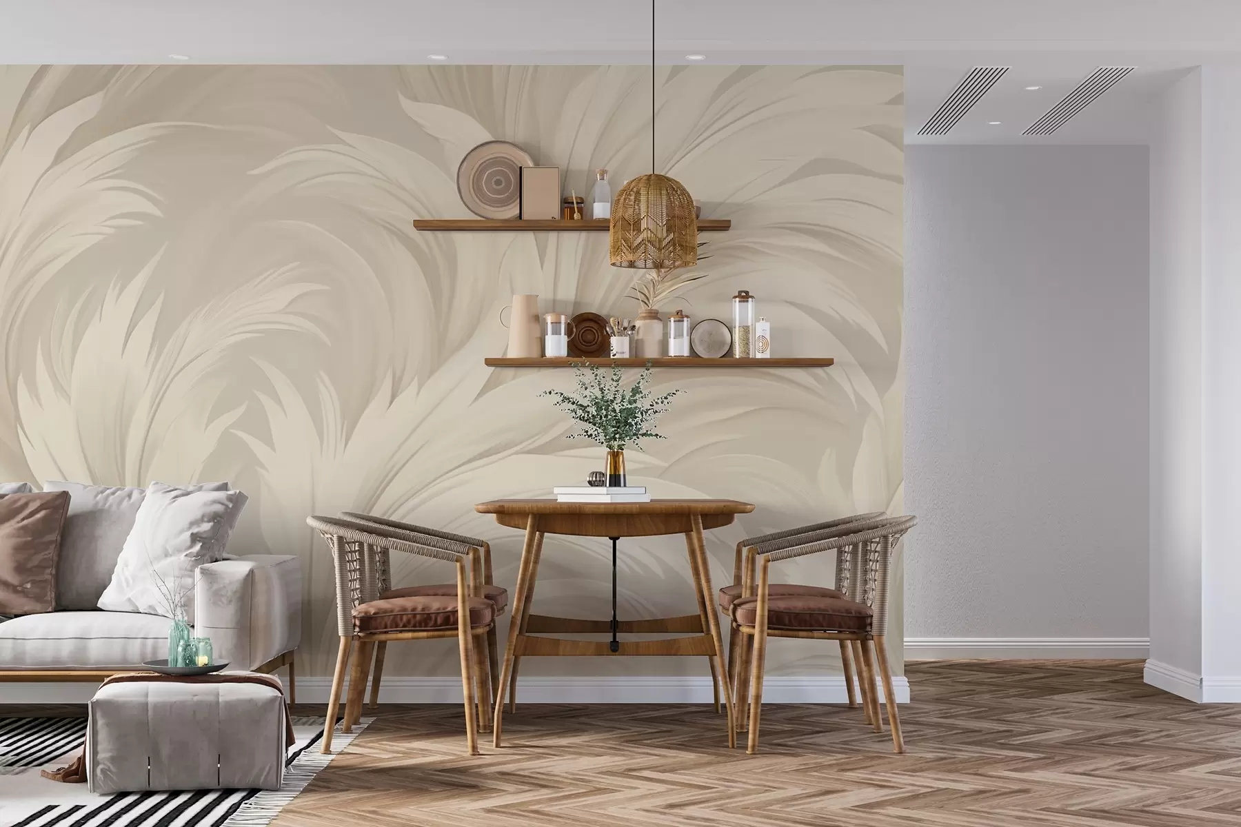 wall murals Апстрактни листови w04987