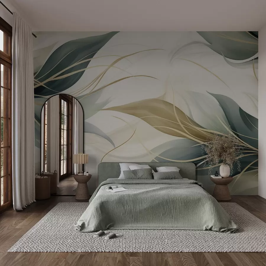 wall murals Апстрактни листови w04990