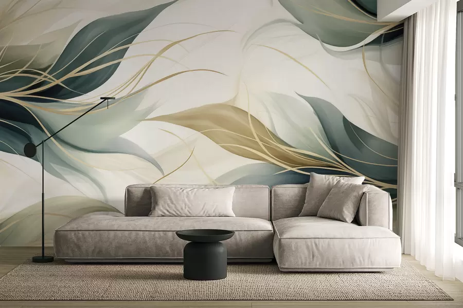 wall murals Апстрактни листови w04990