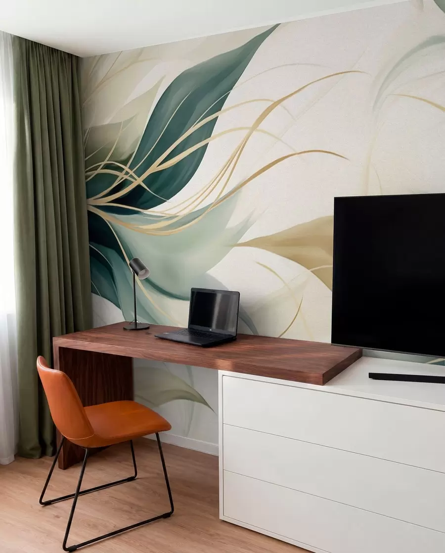 wall murals Апстрактни листови w04990