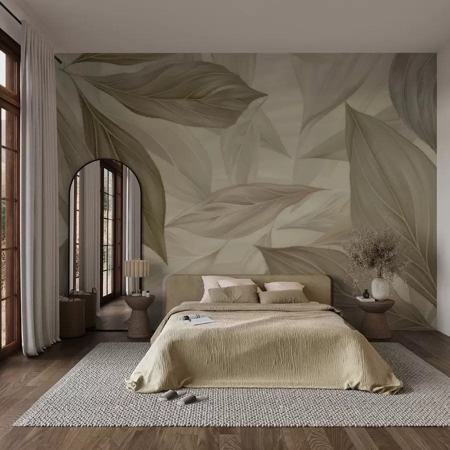 wall murals Апстрактни нежни листови w04969