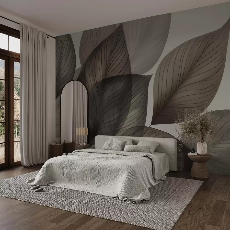 wall murals Линеарни листови w04974