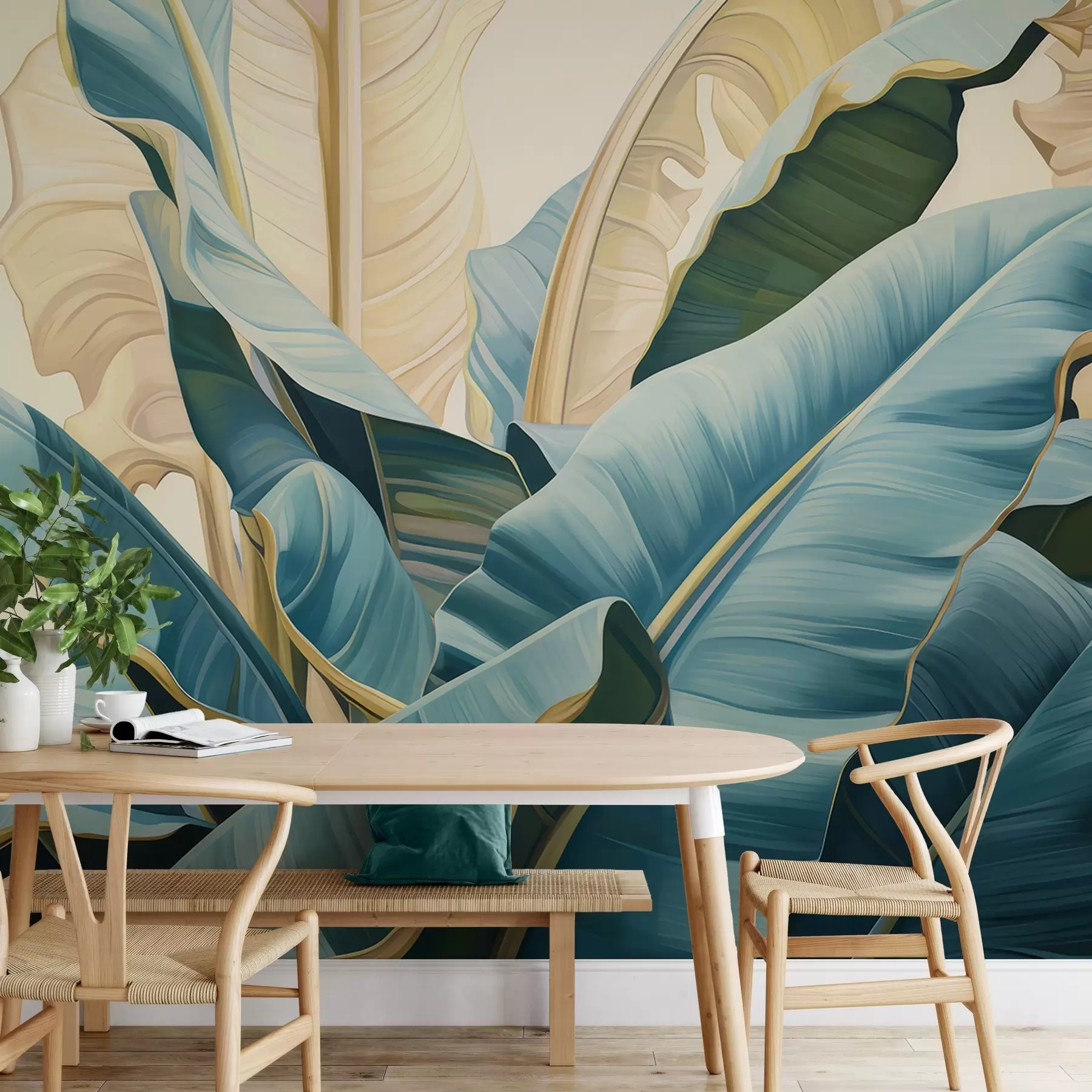 wall murals Велики листови банане w05005