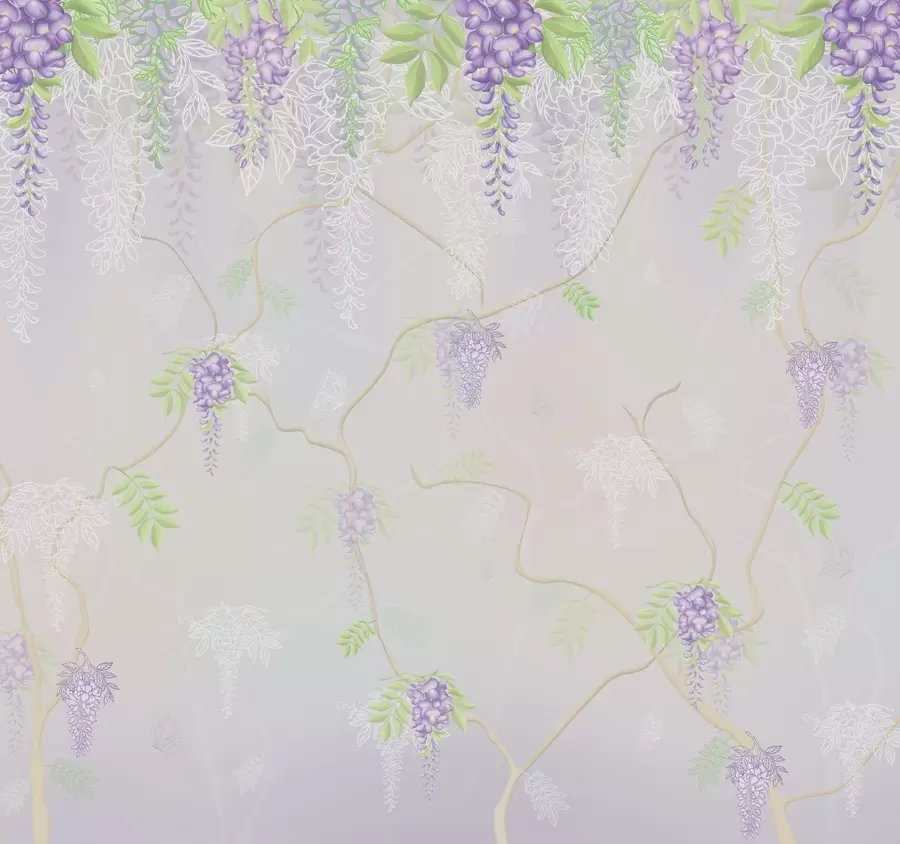 wall murals Елегантан цветни дизајн у пастелним нијансама w01685