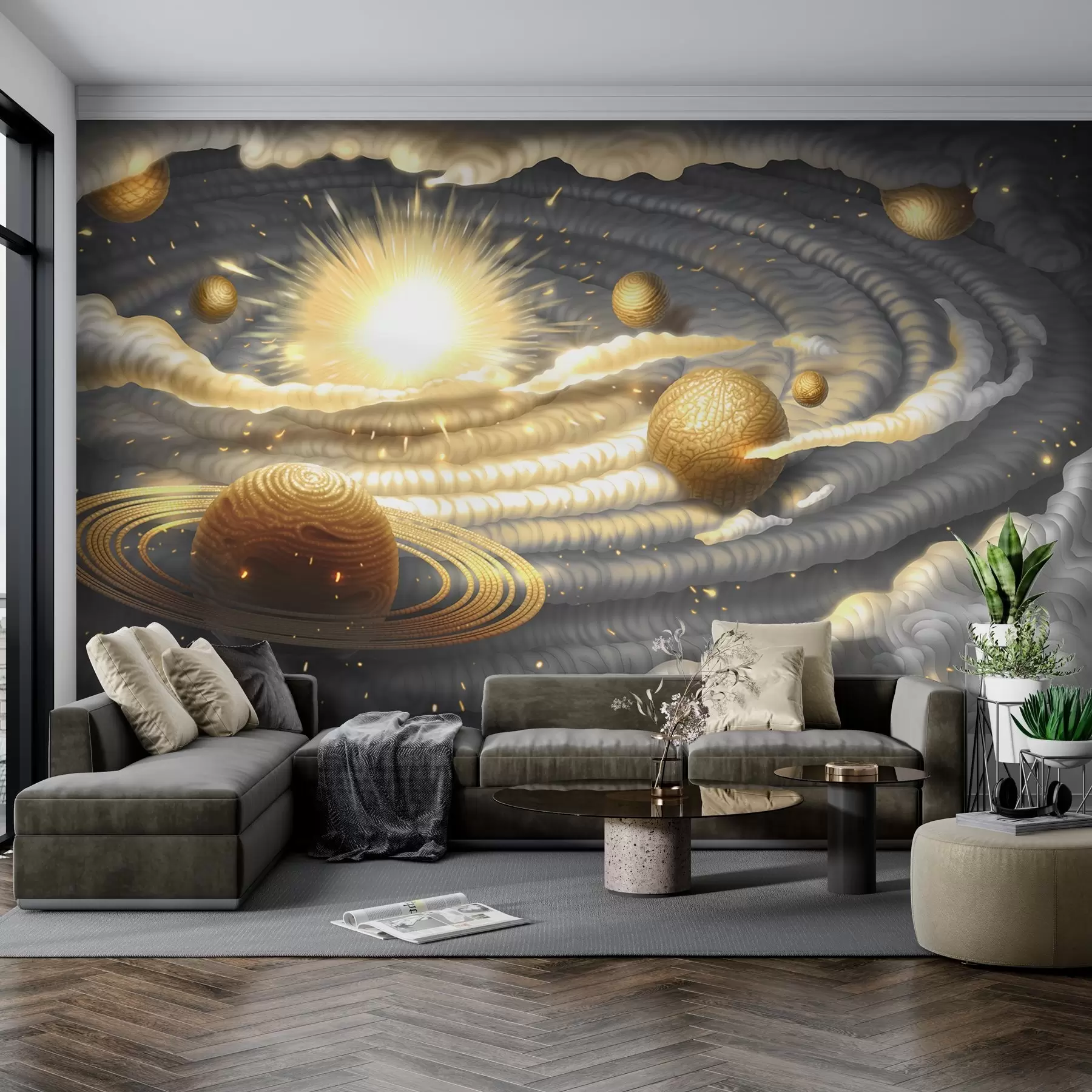 wall murals Космички плес небеских тела w01967