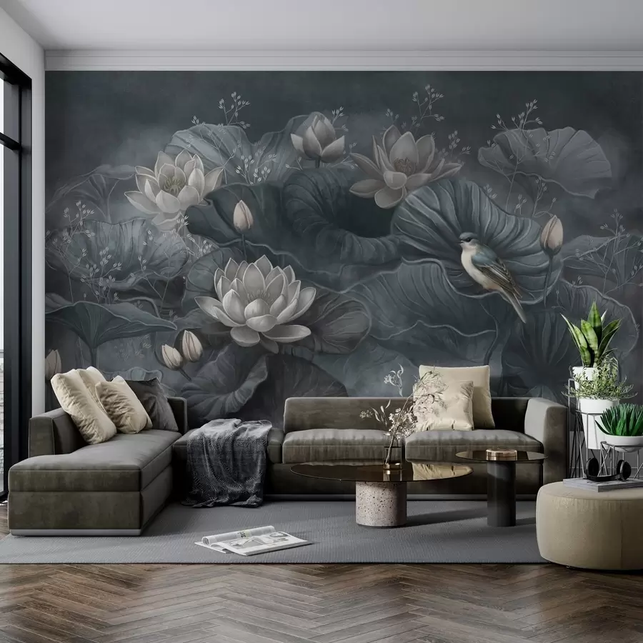 wall murals Спокој међу елегантним цвећем природе w02407