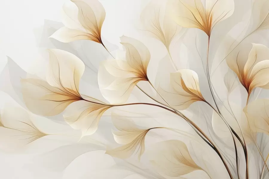wall murals Апстрактно цвеће w09596