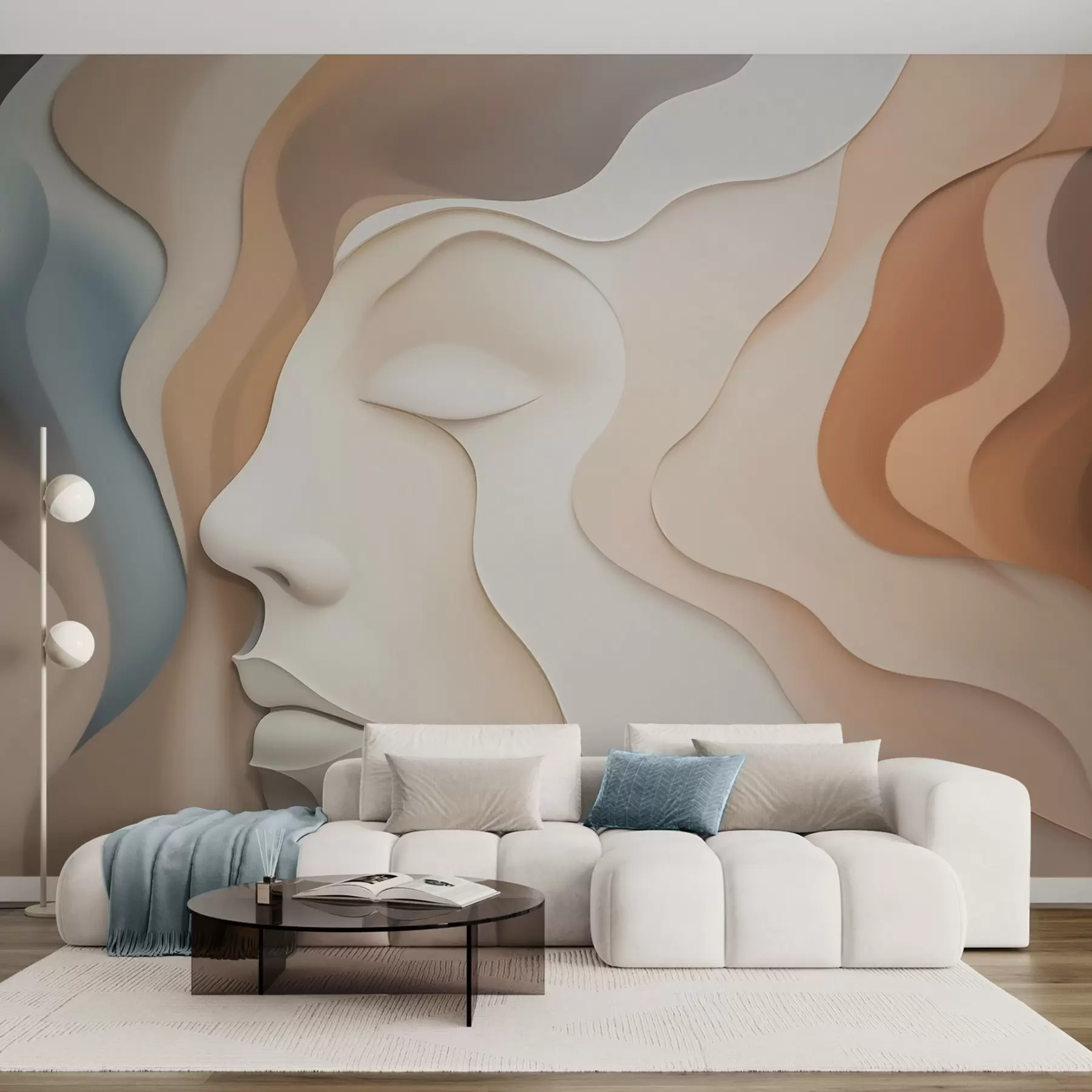 wall murals Апстрактно лице w04869