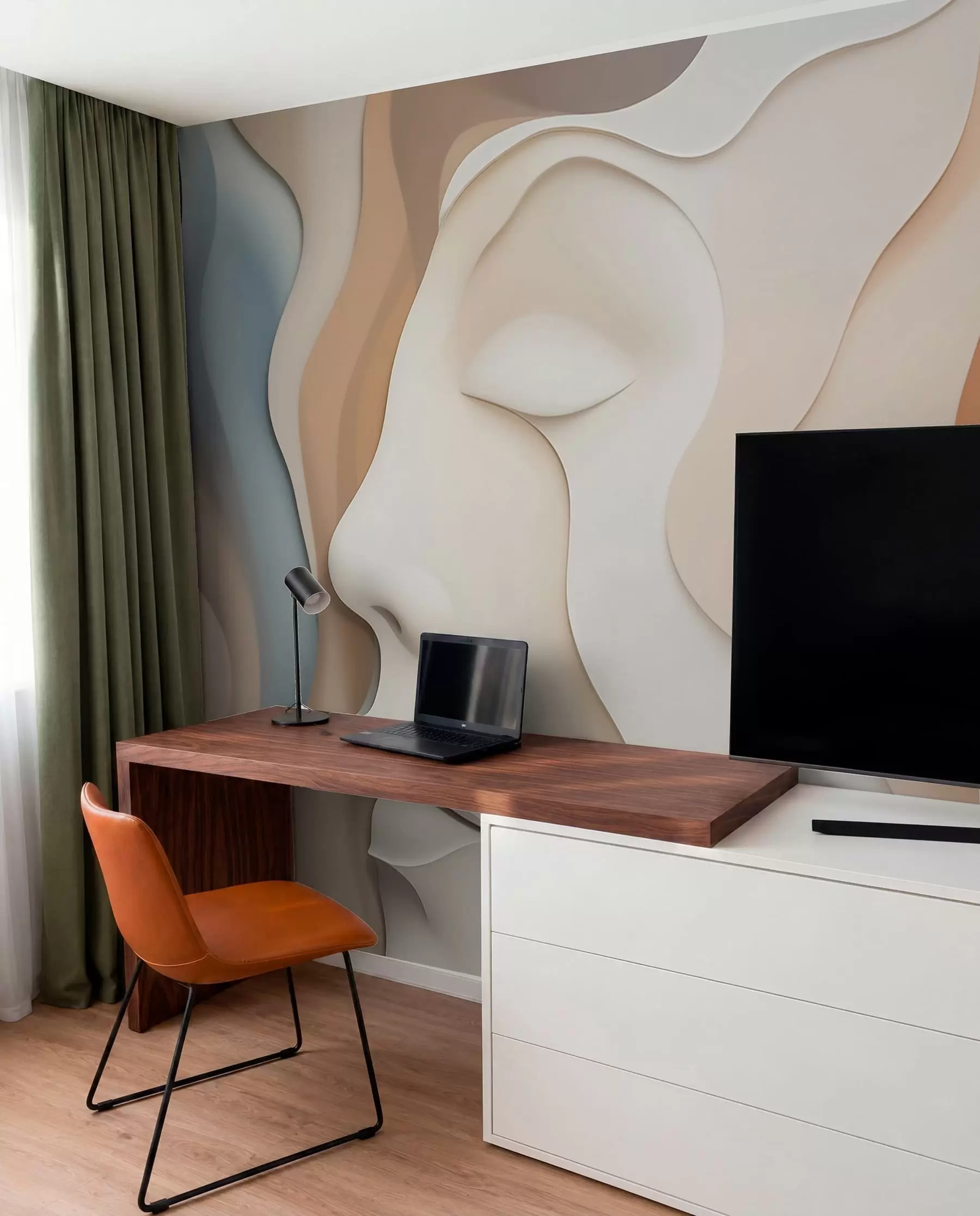 wall murals Lica u tečnim obrisima w04869