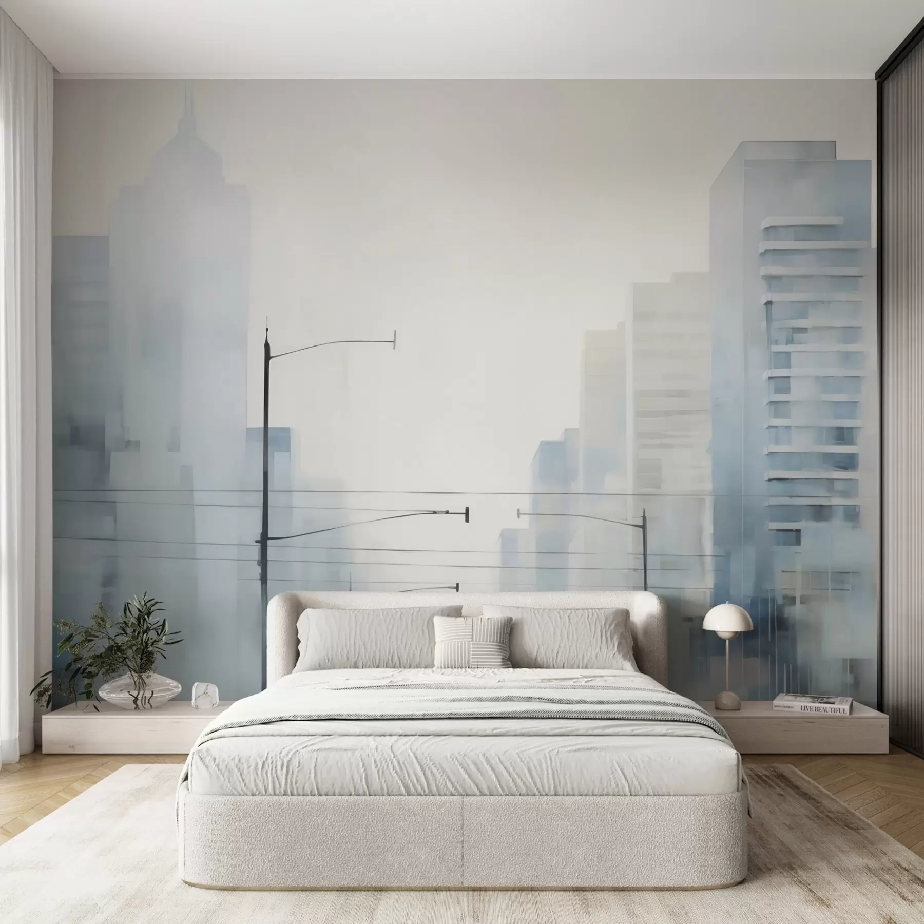 wall murals Апстрактни град w05074