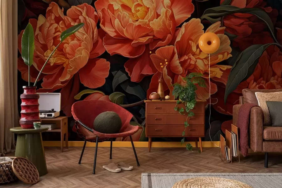 wall murals Топло цветно вече w05044