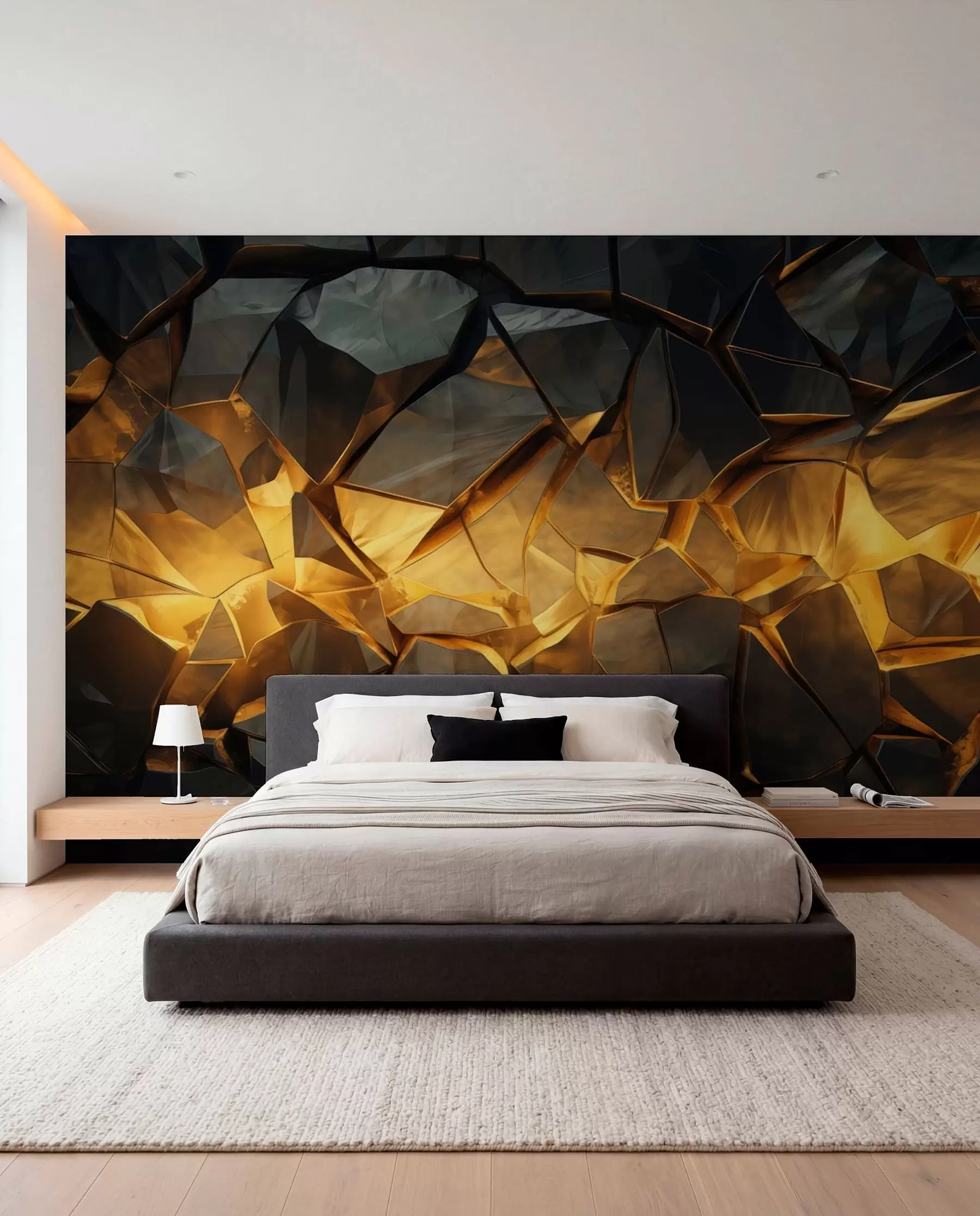 wall murals Ćilibarski kameni delovi w05045