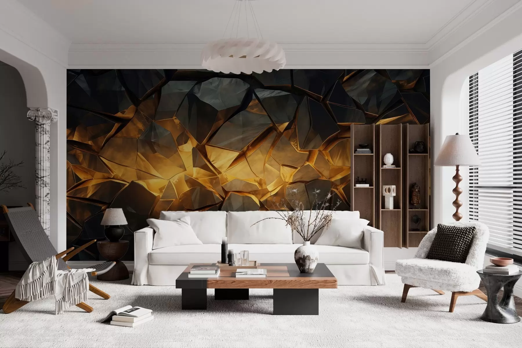 wall murals Имитација камена у акварелу w05045
