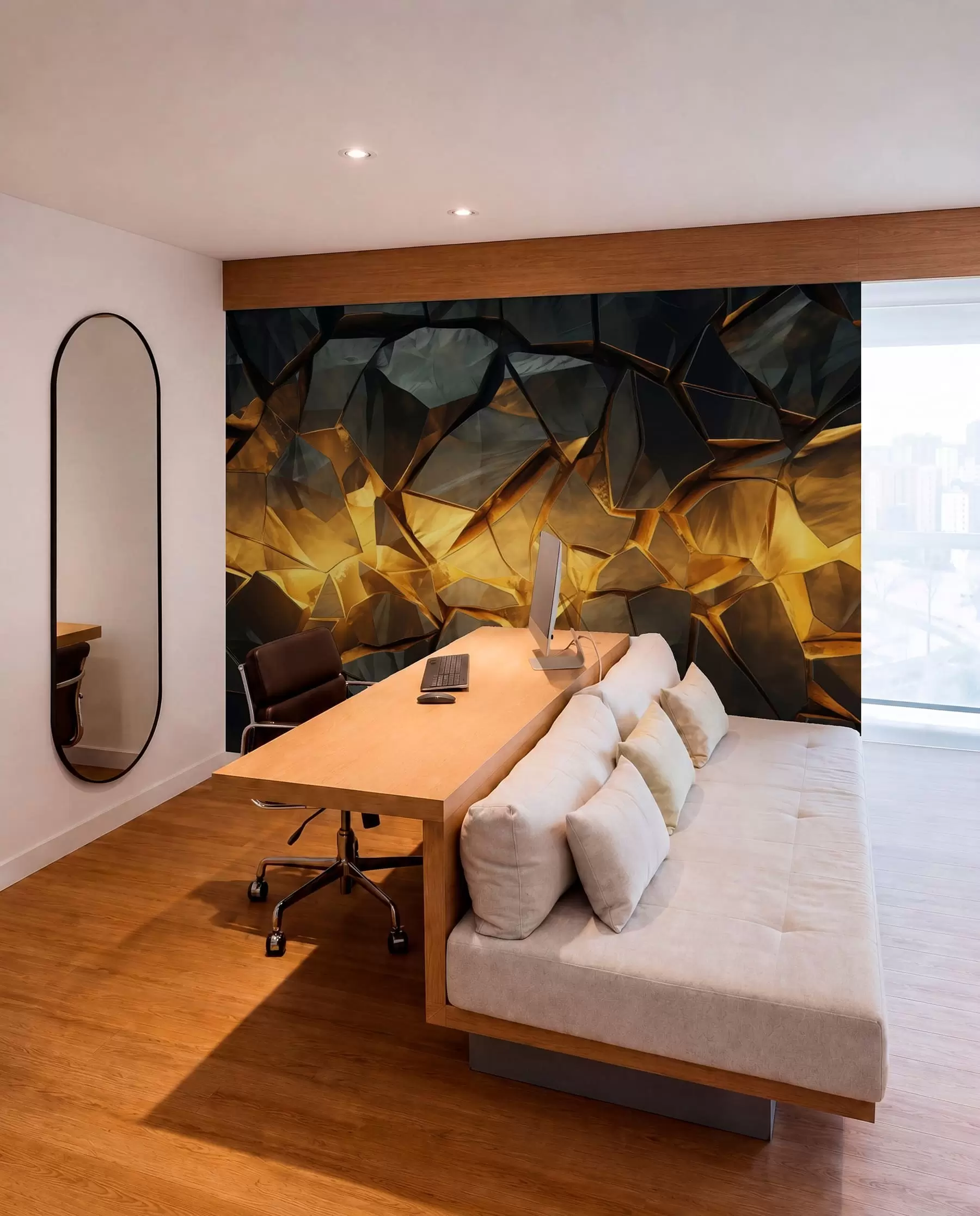 wall murals Ćilibarski kameni delovi w05045