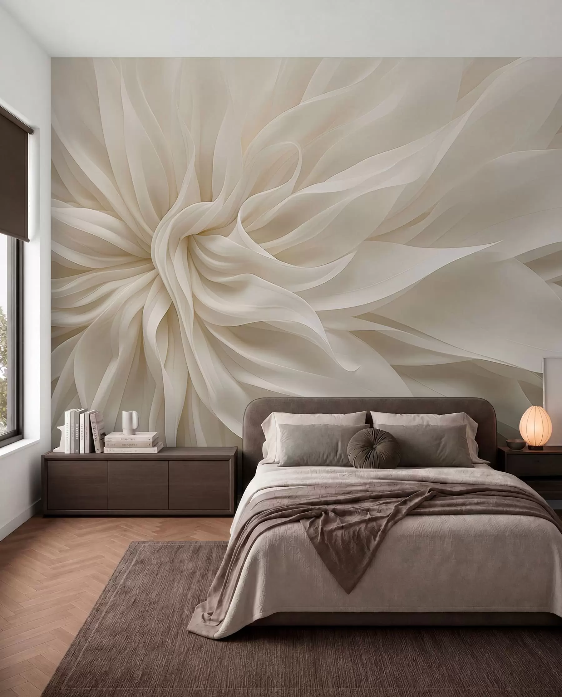 wall murals Svilenkasti cvjetni vrtlog w05050