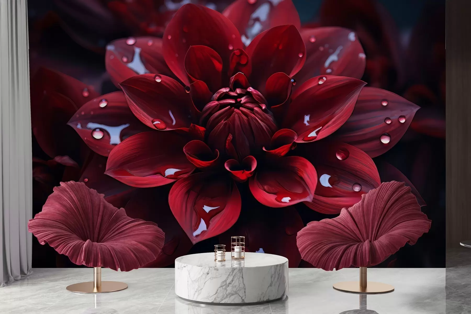 wall murals Сочна хризантема w05057